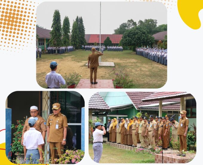 Wakil Bupati Belitung menjadi Pembina Upacara di SMK Negeri 1 Badau