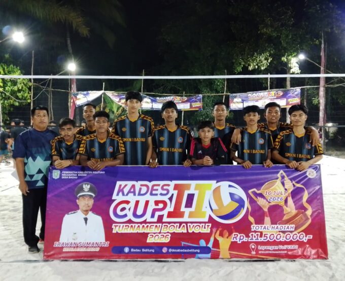 Tim Voli SMK Negeri 1 Badau Raih Juara 2 dalam Turnamen Bola Voli Kades Cup II Desa Badau Tahun 2026